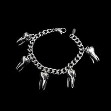 Load image into Gallery viewer, teeth charm bracelet
