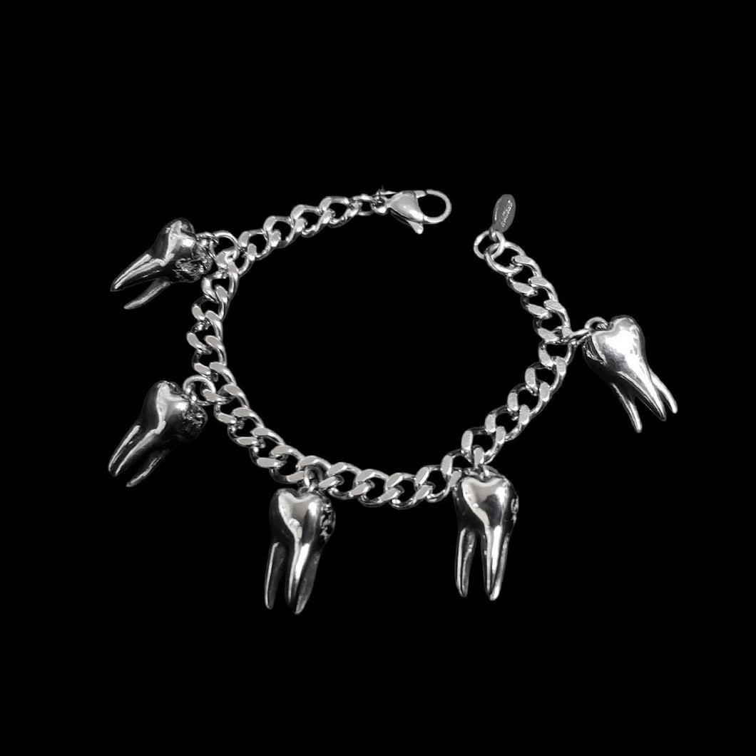 teeth charm bracelet