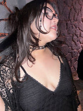 Load image into Gallery viewer, layered beaded cross choker
